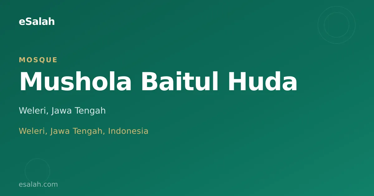 Mushola Baitul Huda